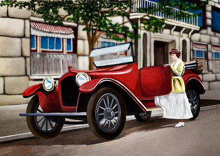 Antique Automobile Illustration